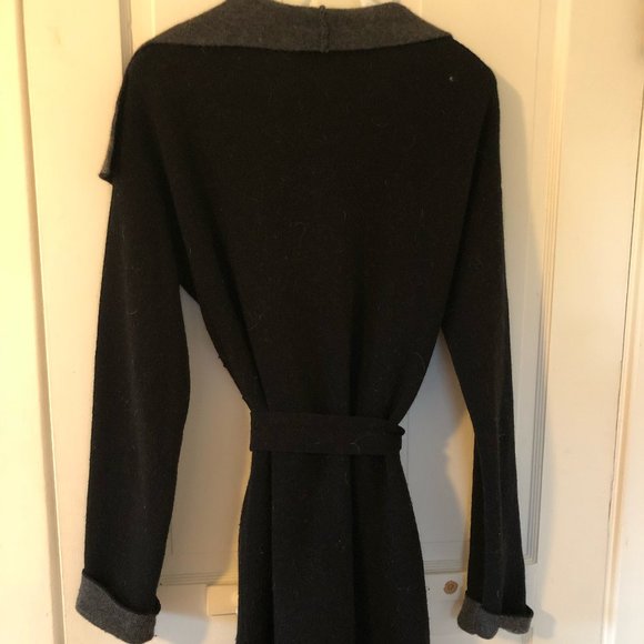 Heavy Wool Cardigan with tie waist - Picture 3 of 5